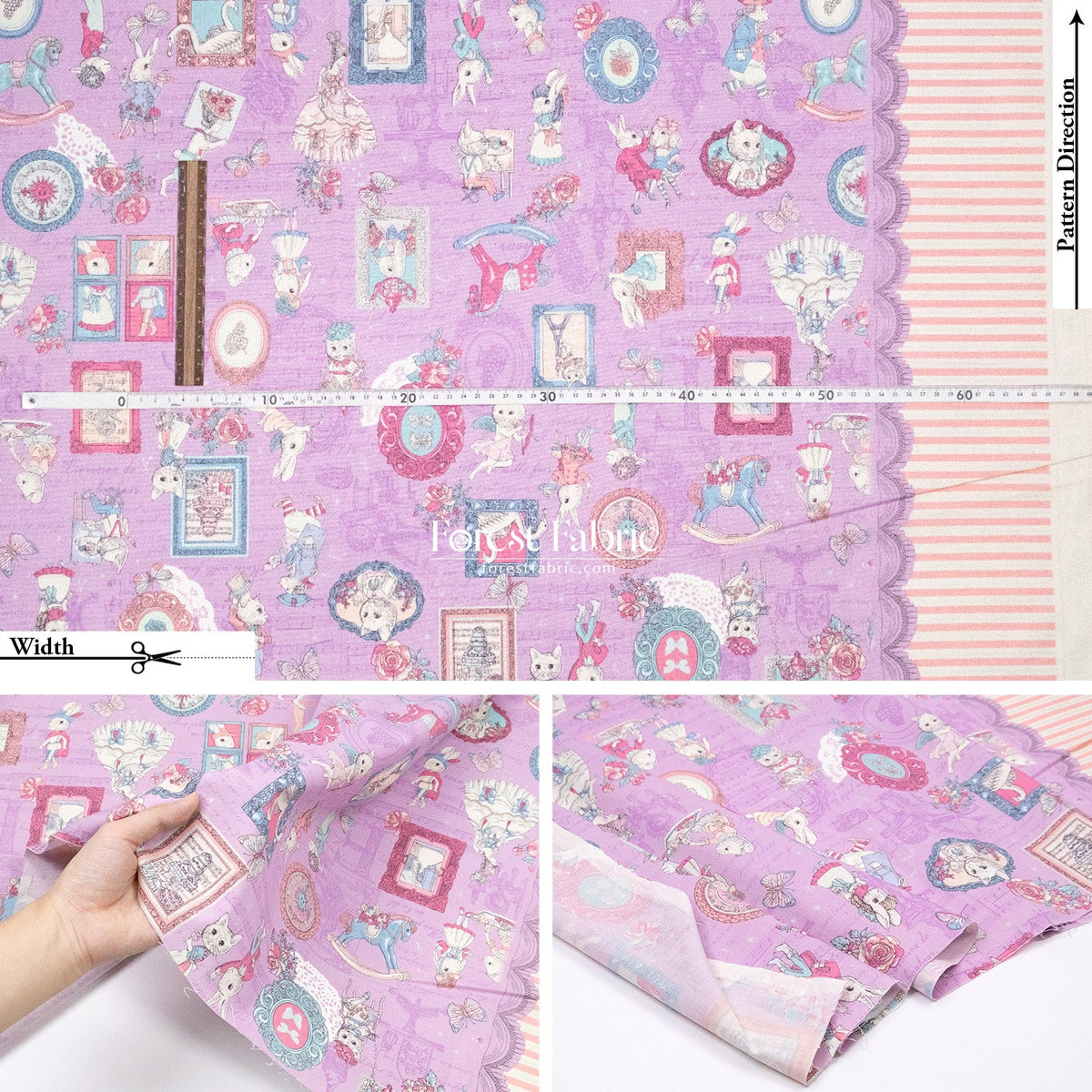 JoliFleur - cotton - TeaParty AQUABLUE fabric - FO:REST Fabric 布恩堂Liberty fabrictana lawnjapanese fabricykk zipper