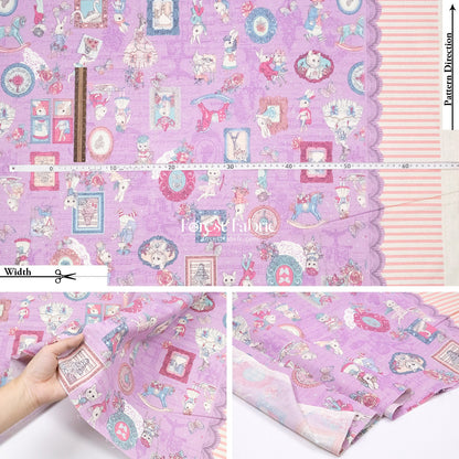JoliFleur - cotton - TeaParty AQUABLUE fabric - FO:REST Fabric 布恩堂Liberty fabrictana lawnjapanese fabricykk zipper