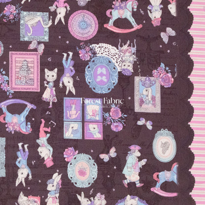JoliFleur - cotton - TeaParty AQUABLUE fabric - FO:REST Fabric 布恩堂Liberty fabrictana lawnjapanese fabricykk zipper