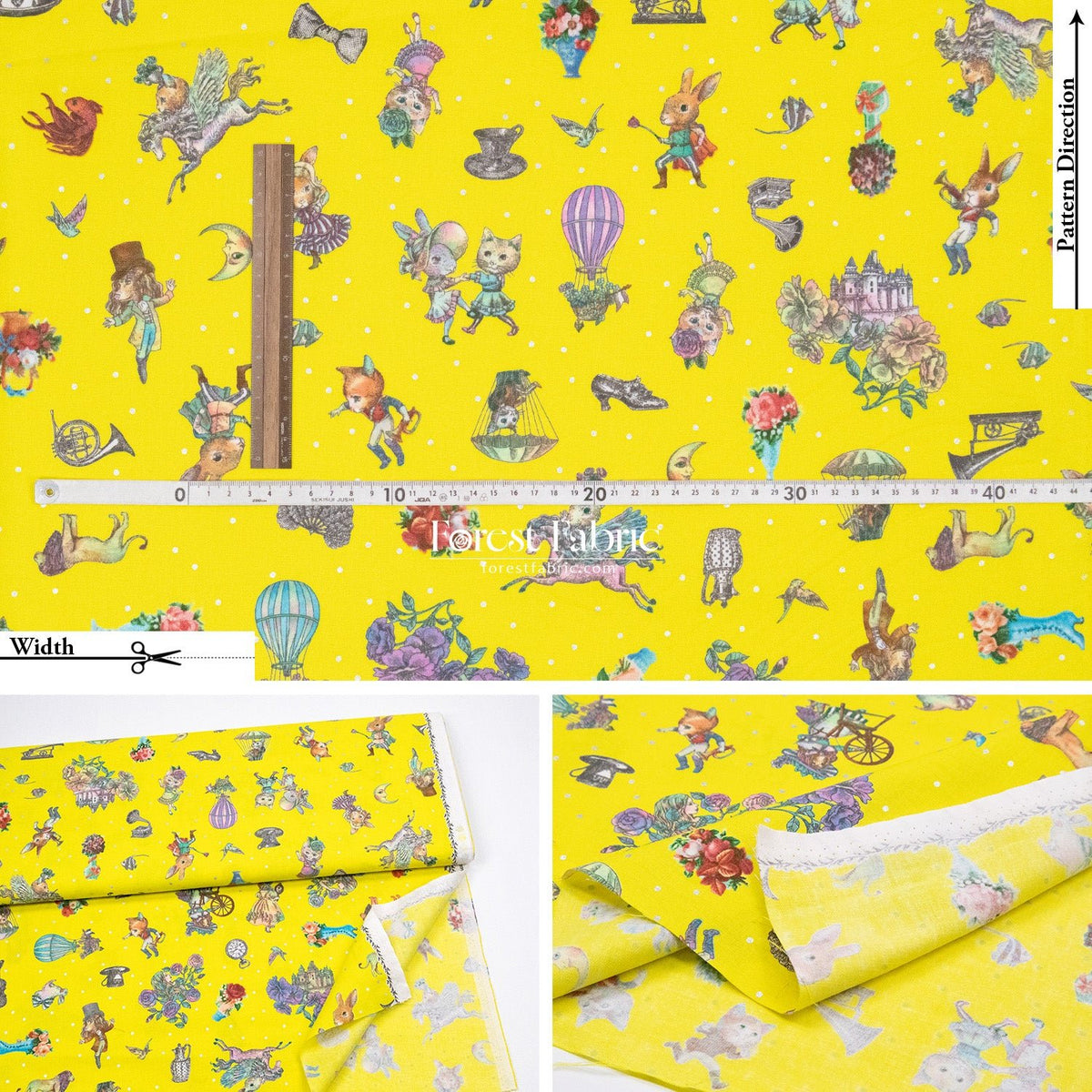 JoliFleur - cotton - THORN ROSE fabric - FO:REST Fabric 布恩堂Liberty fabrictana lawnjapanese fabricykk zipper