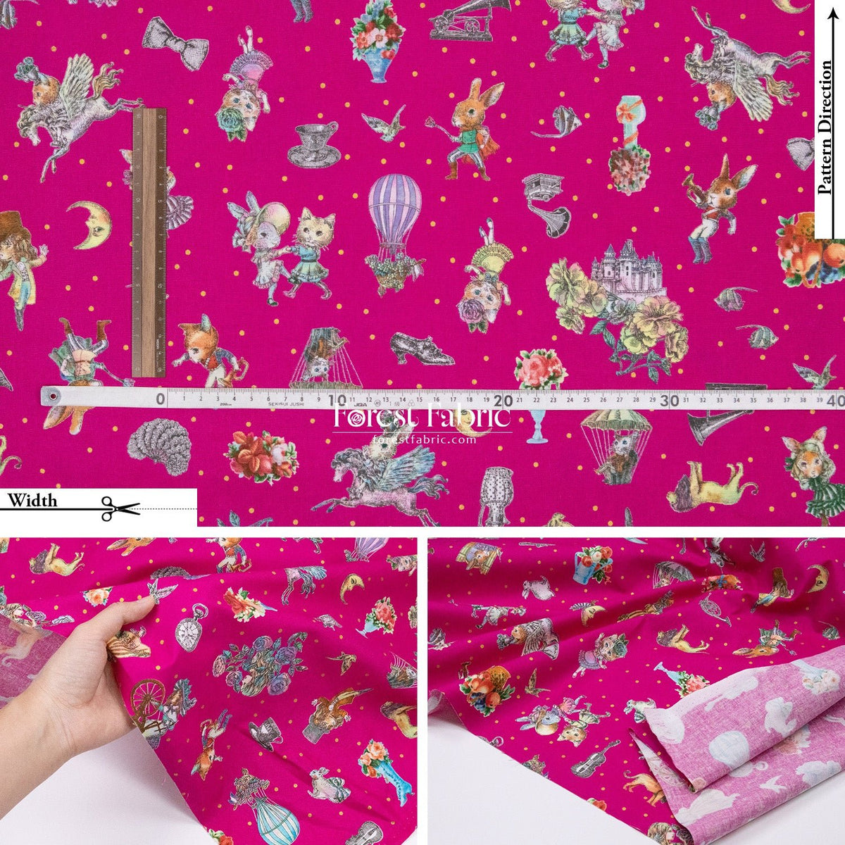 JoliFleur - cotton - THORN ROSE fabric - FO:REST Fabric 布恩堂Liberty fabrictana lawnjapanese fabricykk zipper