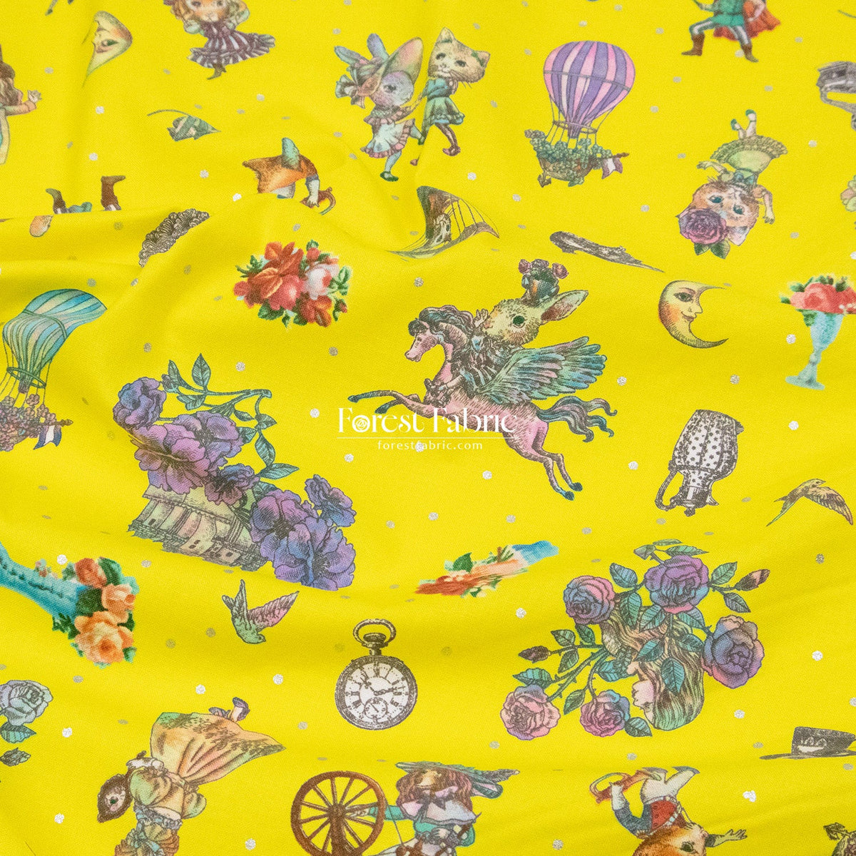 JoliFleur - cotton - THORN ROSE fabric - FO:REST Fabric 布恩堂Liberty fabrictana lawnjapanese fabricykk zipper
