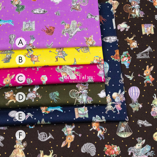 JoliFleur - cotton - THORN ROSE fabric - FO:REST Fabric 布恩堂Liberty fabrictana lawnjapanese fabricykk zipper