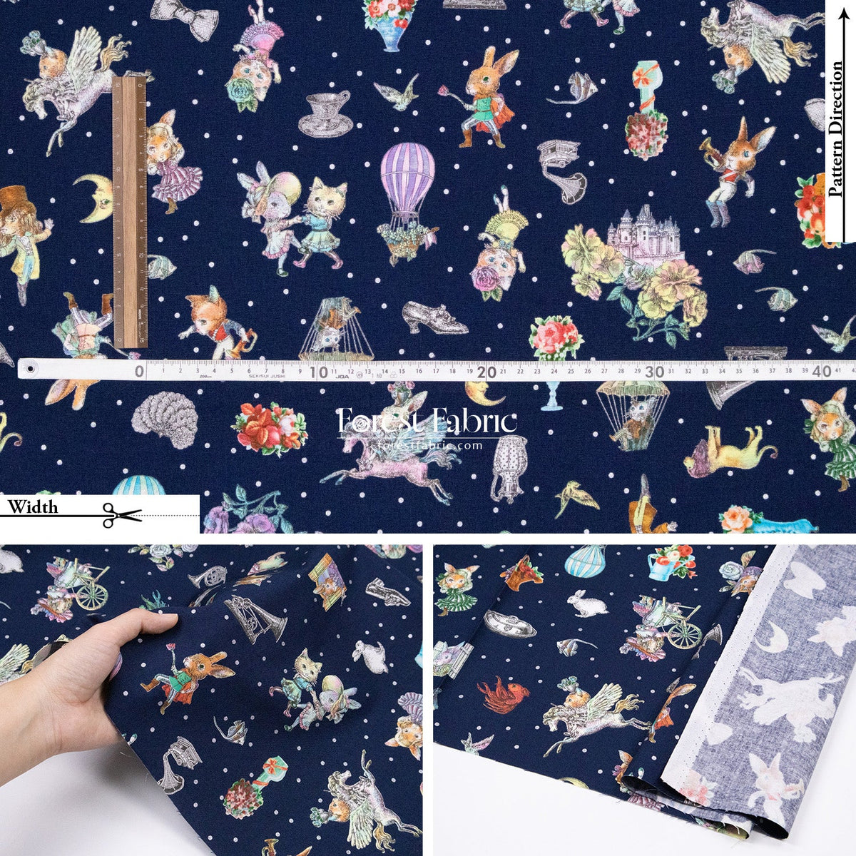 JoliFleur - cotton - THORN ROSE fabric - FO:REST Fabric 布恩堂Liberty fabrictana lawnjapanese fabricykk zipper