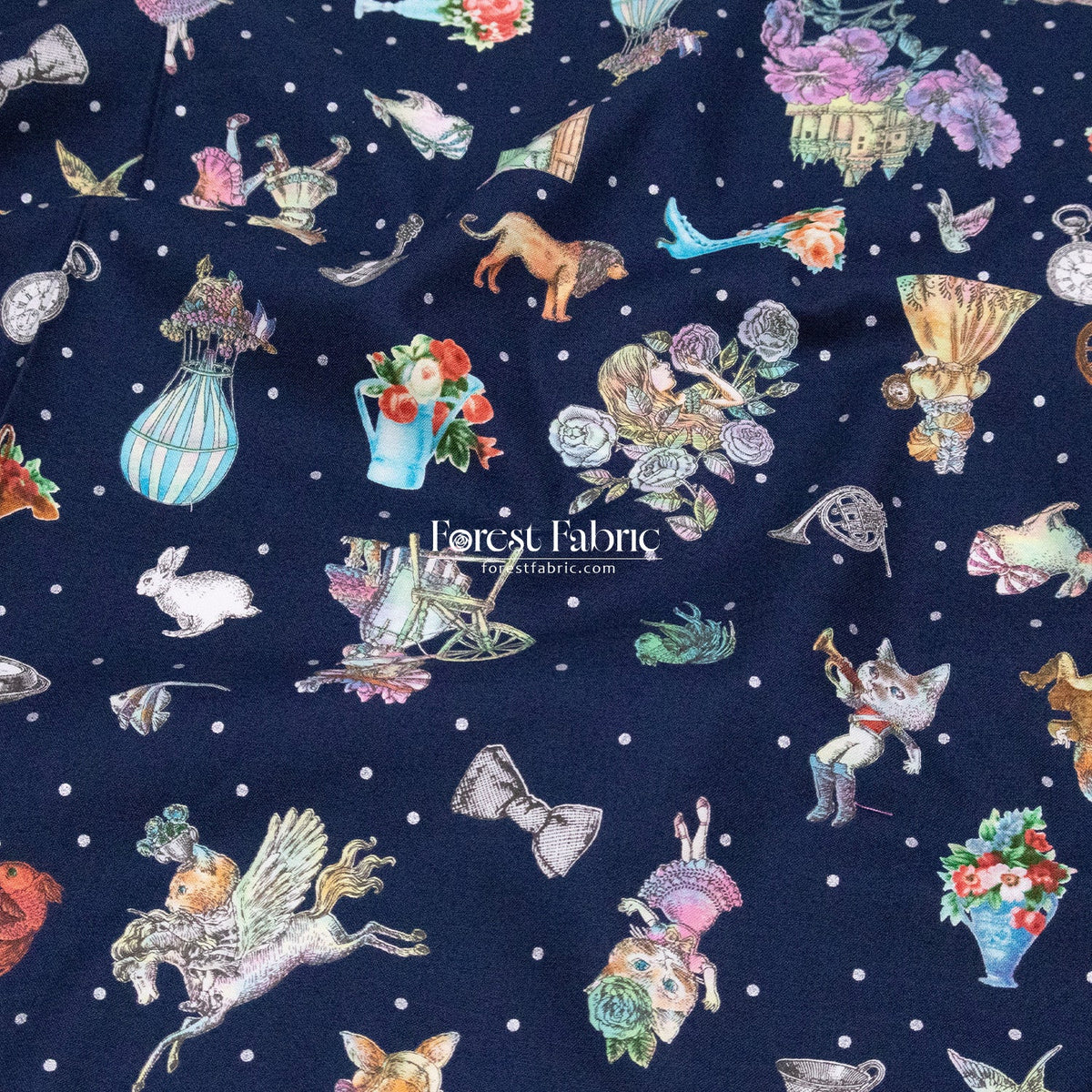 JoliFleur - cotton - THORN ROSE fabric - FO:REST Fabric 布恩堂Liberty fabrictana lawnjapanese fabricykk zipper