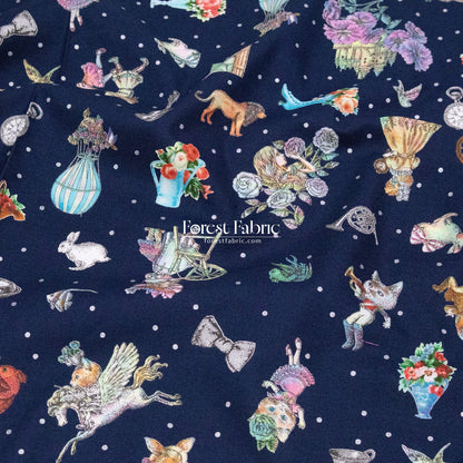JoliFleur - cotton - THORN ROSE fabric - FO:REST Fabric 布恩堂Liberty fabrictana lawnjapanese fabricykk zipper