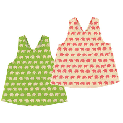 Kids Paper pattern for 3-Piece Apron Set - FO:REST Fabric 布恩堂Liberty fabric#tana lawn#japanese fabric#ykk zipper#
