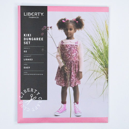 Kiki Dungaree Kids Set - Liberty Paper pattern - FO:REST Fabric 布恩堂Liberty fabrictana lawnjapanese fabricykk zipper