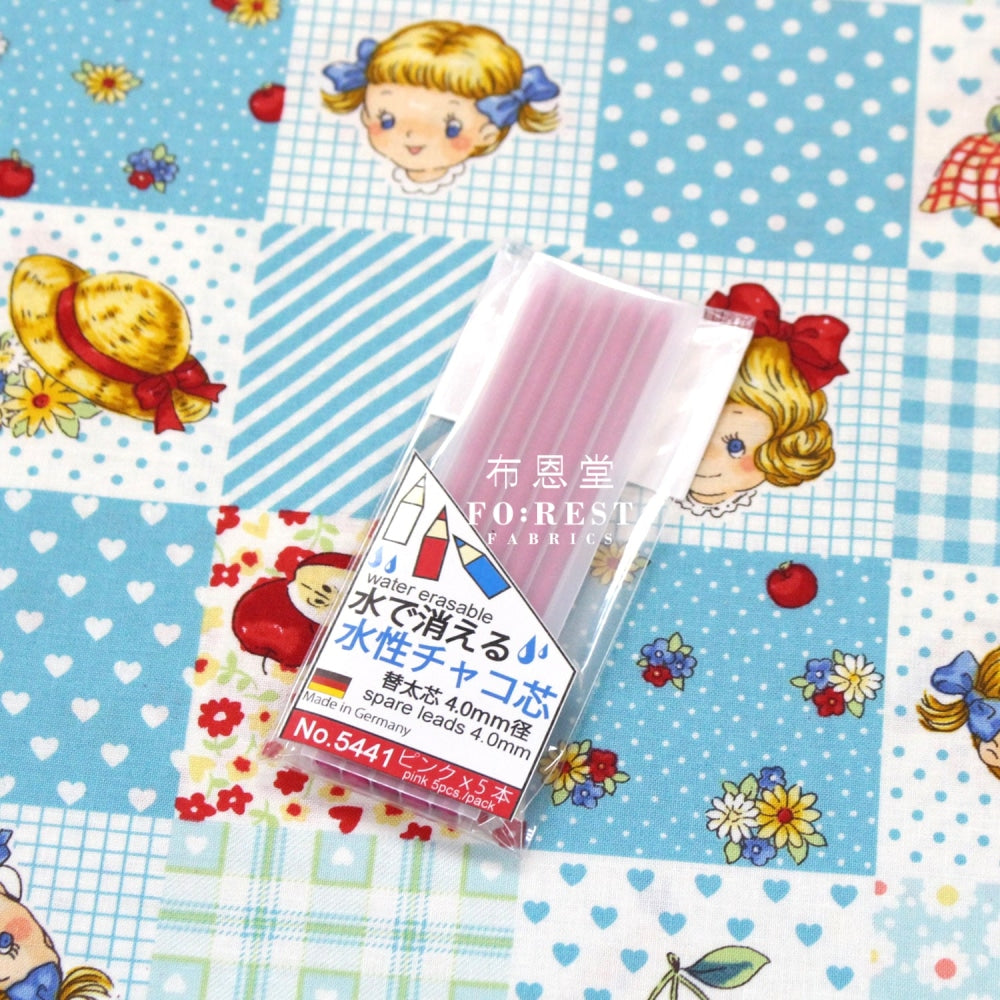 Knock-Type Chalk Fabric Pen Refill Red Core Tools