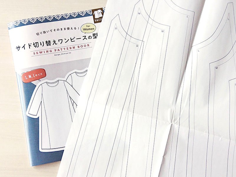 Ladies Paper pattern for Side-Panel Dress - FO:REST Fabric 布恩堂Liberty fabric#tana lawn#japanese fabric#ykk zipper#
