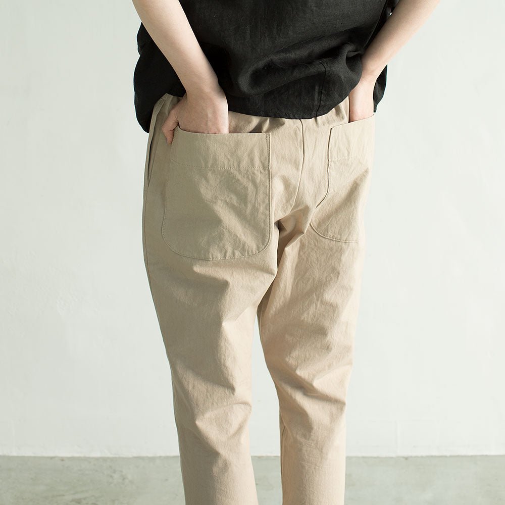 Ladies Paper pattern for Versatile Tapered Pants - FO:REST Fabric 布恩堂Liberty fabric#tana lawn#japanese fabric#ykk zipper#
