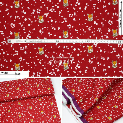 Lawn - Fox echino A fabric - FO:REST Fabric 布恩堂Liberty fabrictana lawnjapanese fabricykk zipper