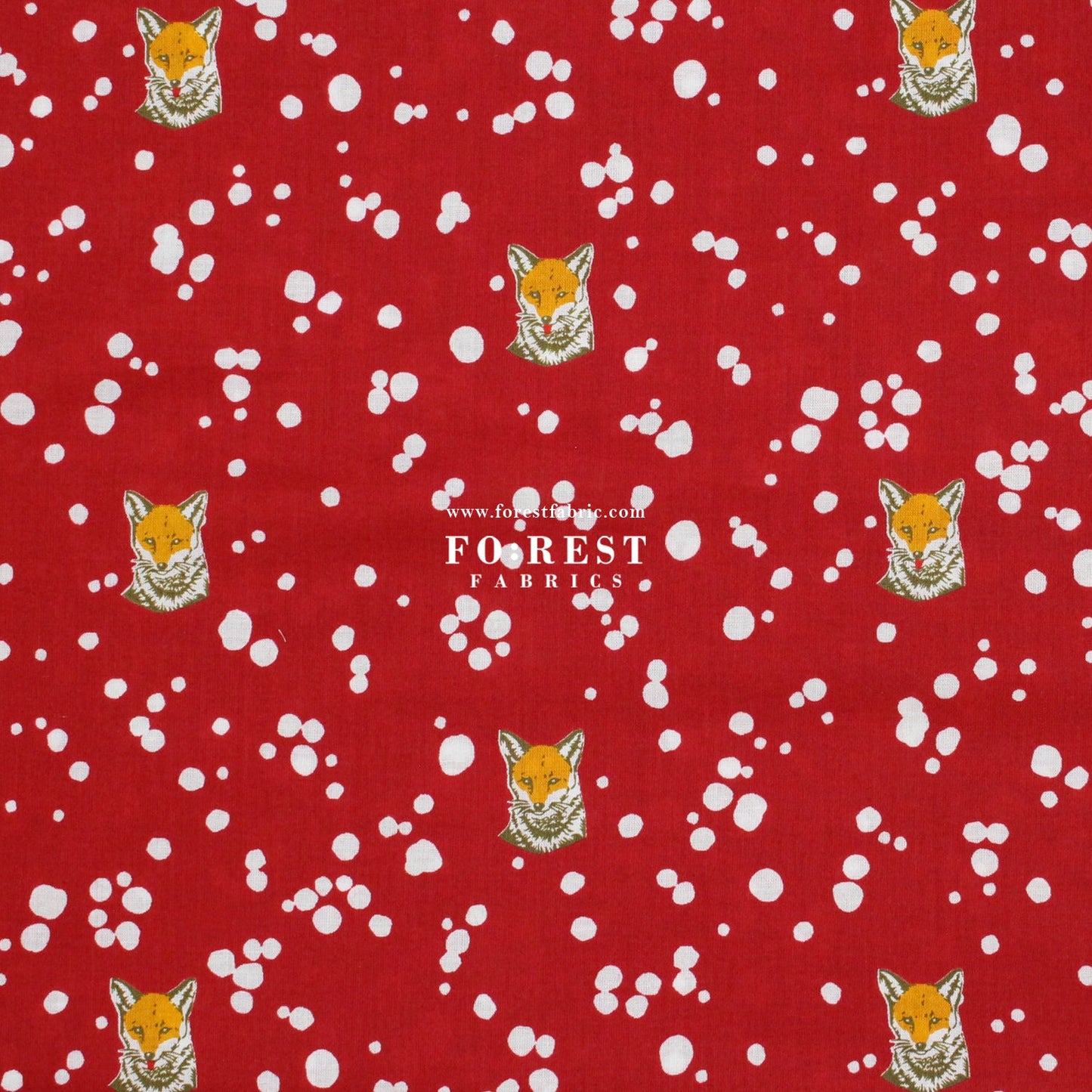 Lawn - Fox echino A fabric - FO:REST Fabric 布恩堂Liberty fabrictana lawnjapanese fabricykk zipper