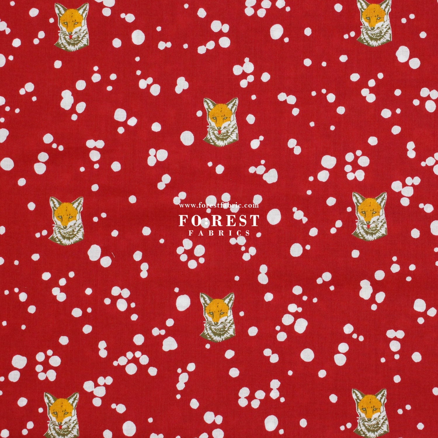 Lawn - Fox echino A fabric - FO:REST Fabric 布恩堂Liberty fabrictana lawnjapanese fabricykk zipper