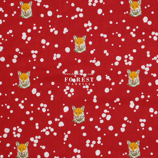 Lawn - Fox echino A fabric - FO:REST Fabric 布恩堂Liberty fabrictana lawnjapanese fabricykk zipper