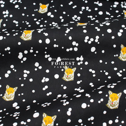 Lawn - Fox echino D fabric - FO:REST Fabric 布恩堂Liberty fabrictana lawnjapanese fabricykk zipper