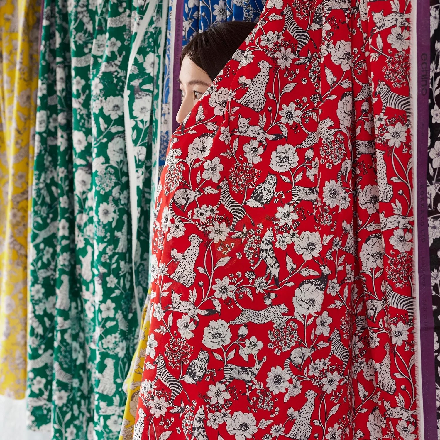 Lawn - Wonder echino B fabric - FO:REST Fabric 布恩堂Liberty fabrictana lawnjapanese fabricykk zipper