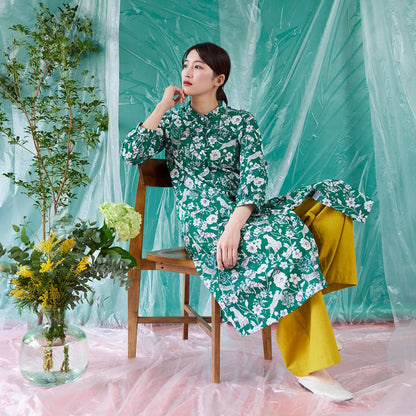Lawn - Wonder echino C fabric - FO:REST Fabric 布恩堂Liberty fabrictana lawnjapanese fabricykk zipper