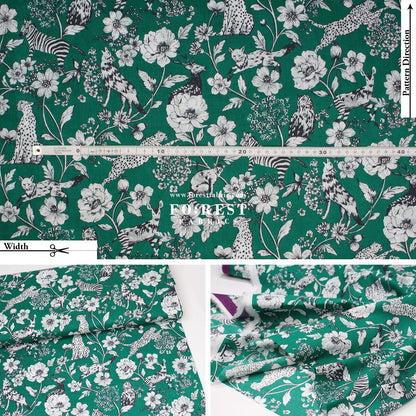 Lawn - Wonder echino C fabric - FO:REST Fabric 布恩堂Liberty fabrictana lawnjapanese fabricykk zipper