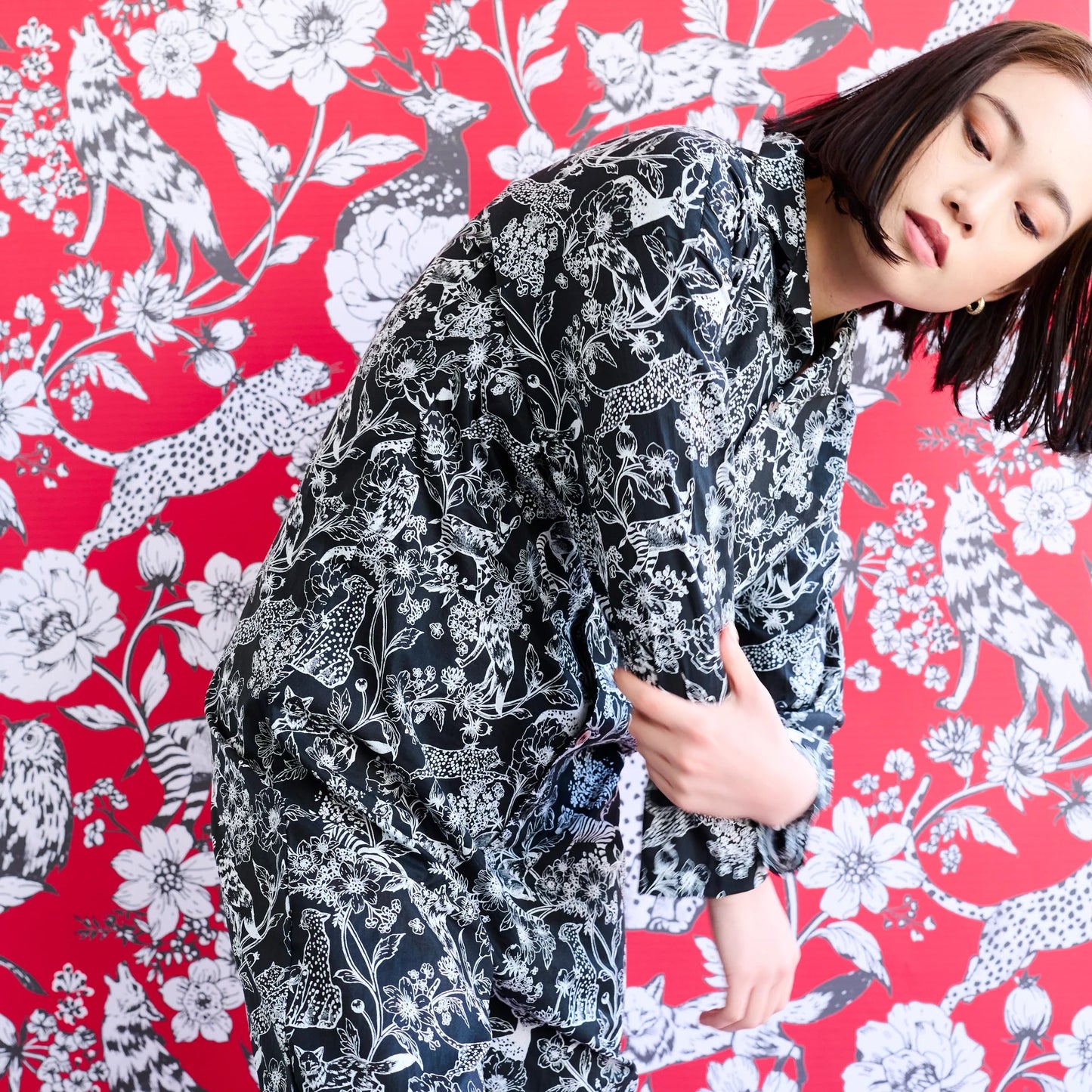 Lawn - Wonder echino E fabric - FO:REST Fabric 布恩堂Liberty fabrictana lawnjapanese fabricykk zipper