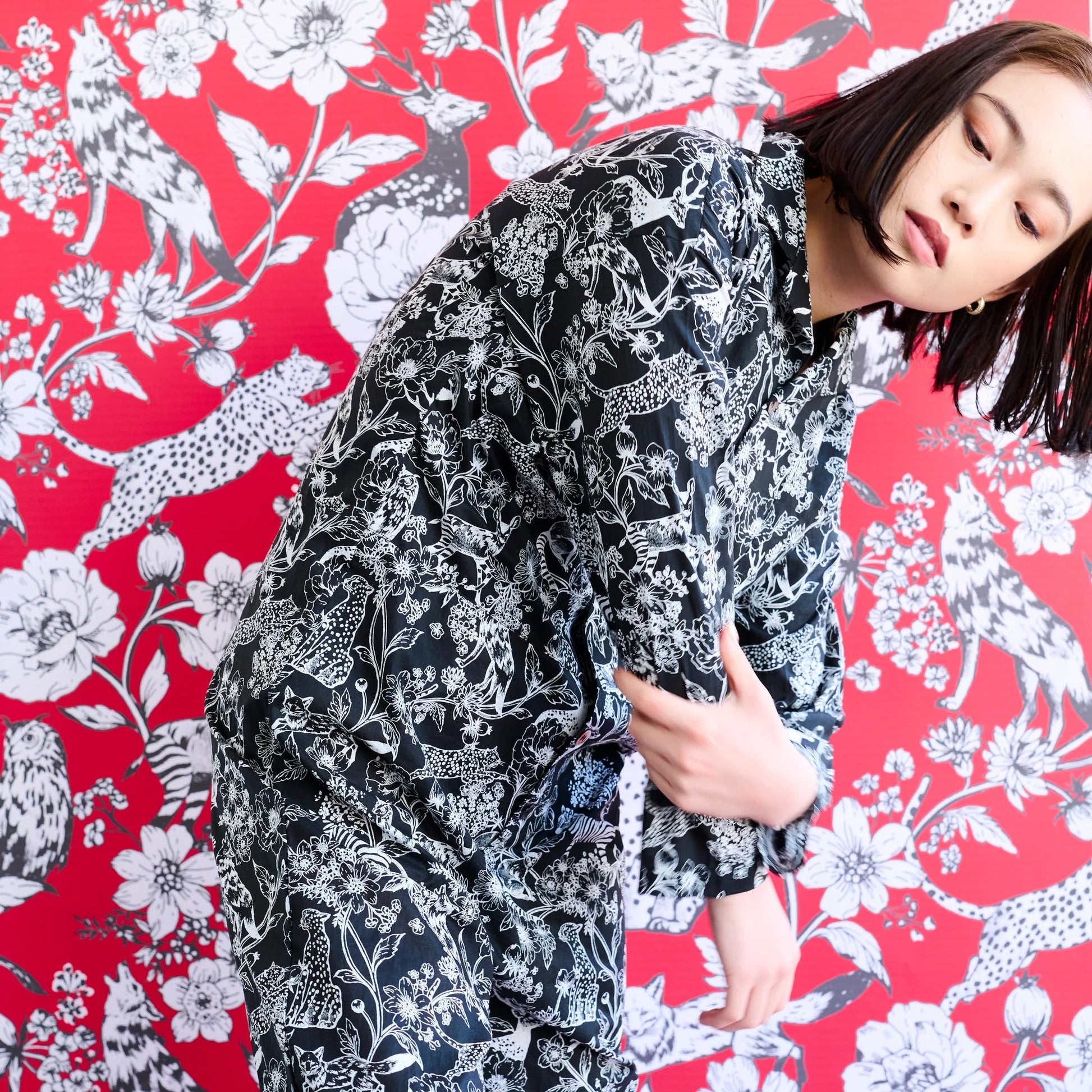 Lawn - Wonder echino E fabric - FO:REST Fabric 布恩堂Liberty fabrictana lawnjapanese fabricykk zipper