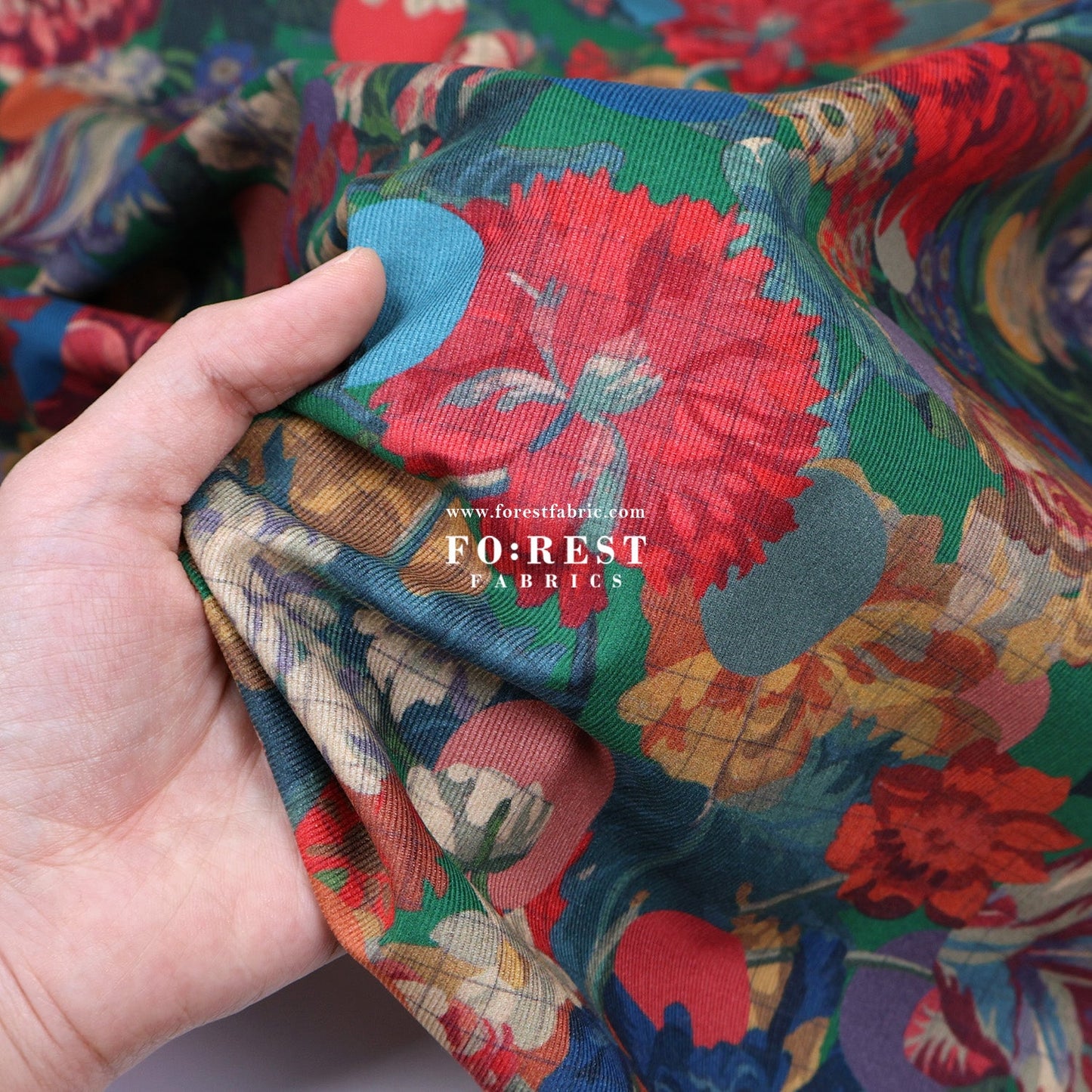 Liberty of London (28w Corduroy Fabric) - Myrtle and Mary - FO:REST Fabric 布恩堂Liberty fabrictana lawnjapanese fabricykk zipper