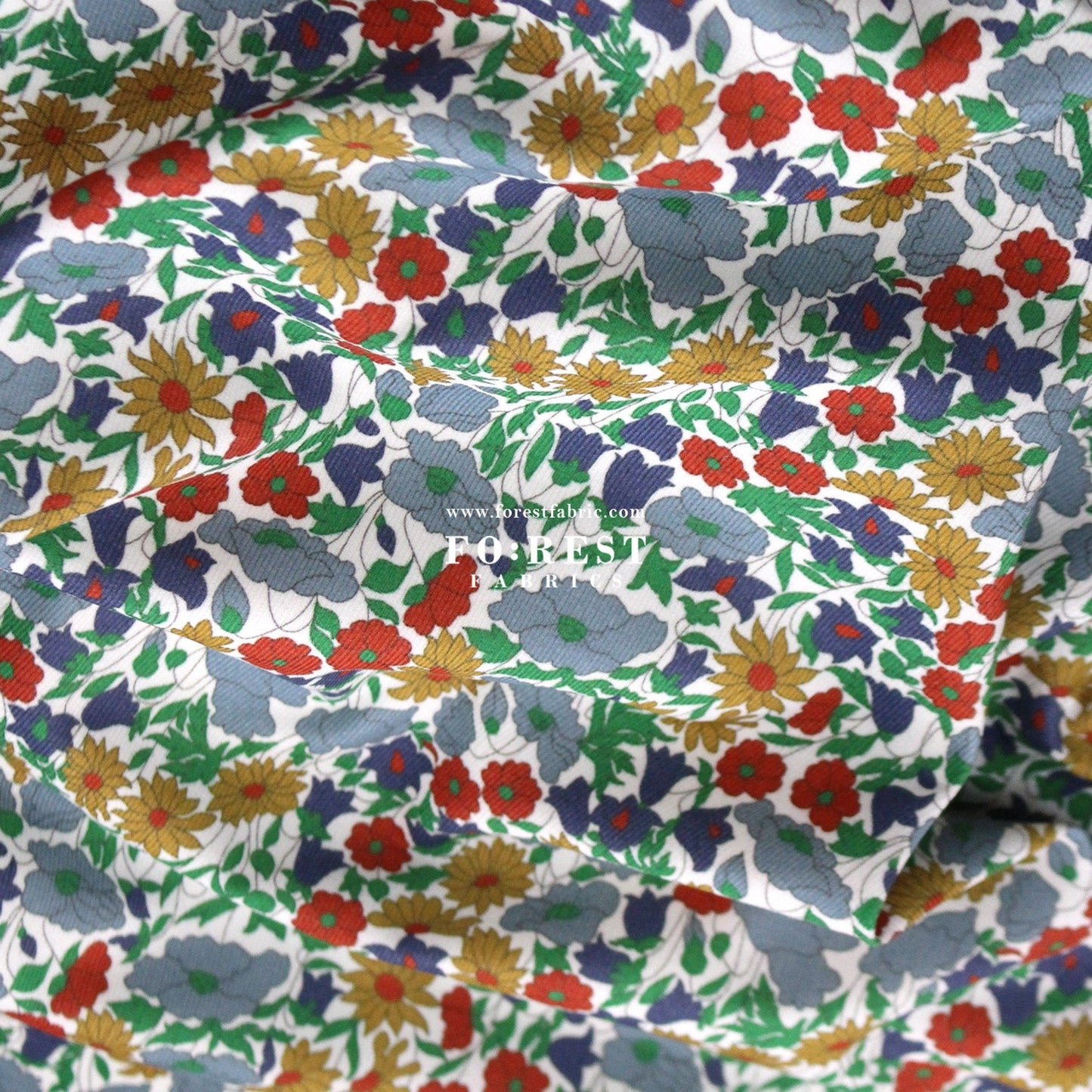 Liberty of London (28w Corduroy Fabric) - Poppy And Daisy - FO:REST Fabric 布恩堂Liberty fabrictana lawnjapanese fabricykk zipper