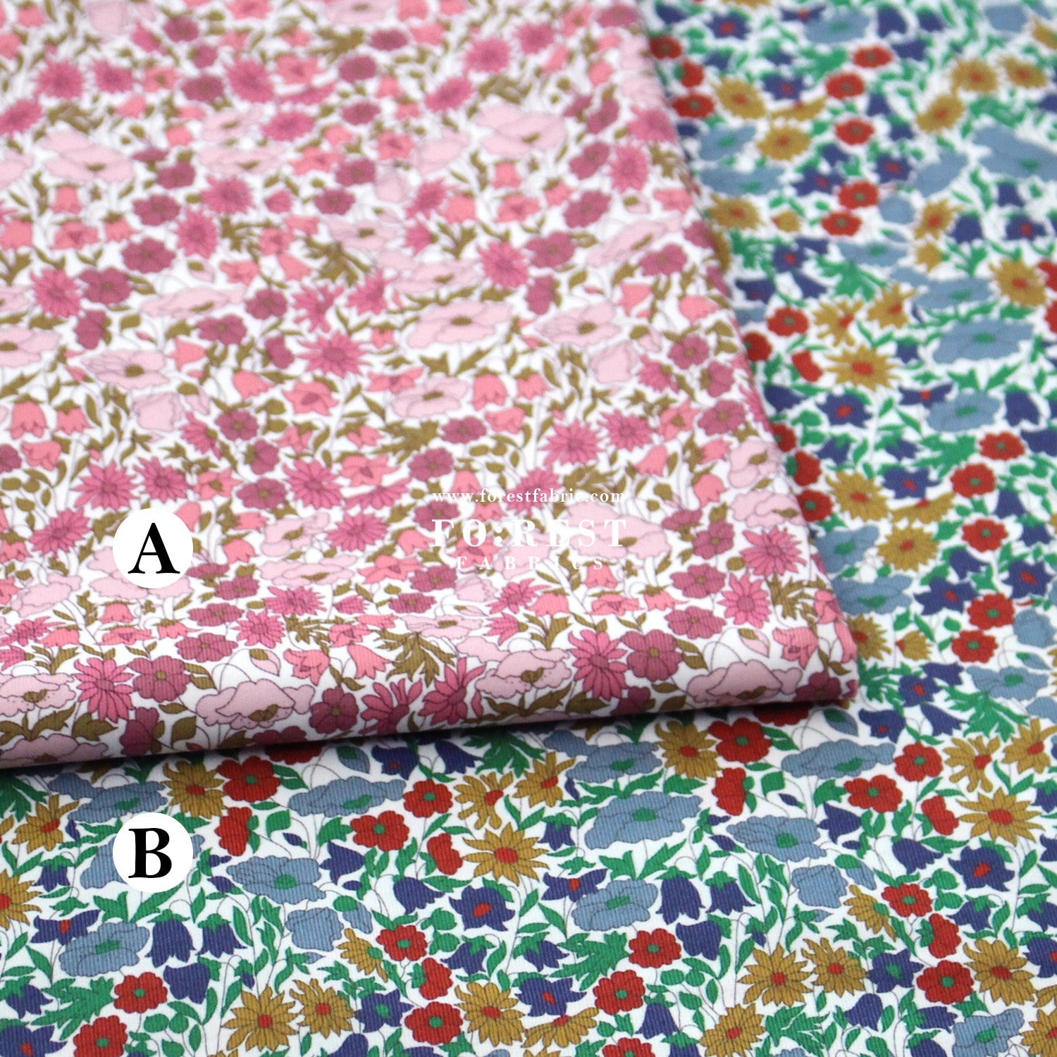Liberty of London (28w Corduroy Fabric) - Poppy And Daisy - FO:REST Fabric 布恩堂Liberty fabrictana lawnjapanese fabricykk zipper