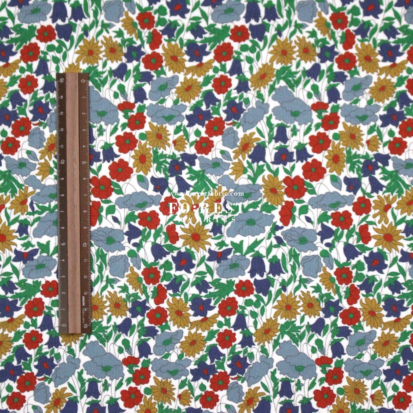 Liberty of London (28w Corduroy Fabric) - Poppy And Daisy - FO:REST Fabric 布恩堂Liberty fabrictana lawnjapanese fabricykk zipper