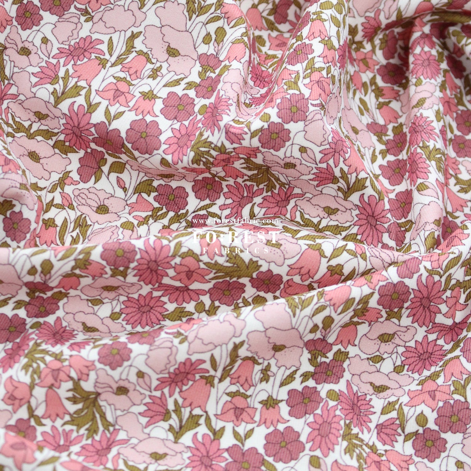 Liberty of London (28w Corduroy Fabric) - Poppy And Daisy - FO:REST Fabric 布恩堂Liberty fabrictana lawnjapanese fabricykk zipper