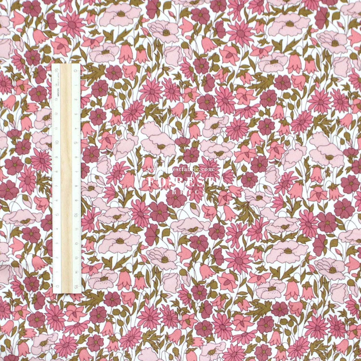 Liberty of London (28w Corduroy Fabric) - Poppy And Daisy - FO:REST Fabric 布恩堂Liberty fabrictana lawnjapanese fabricykk zipper