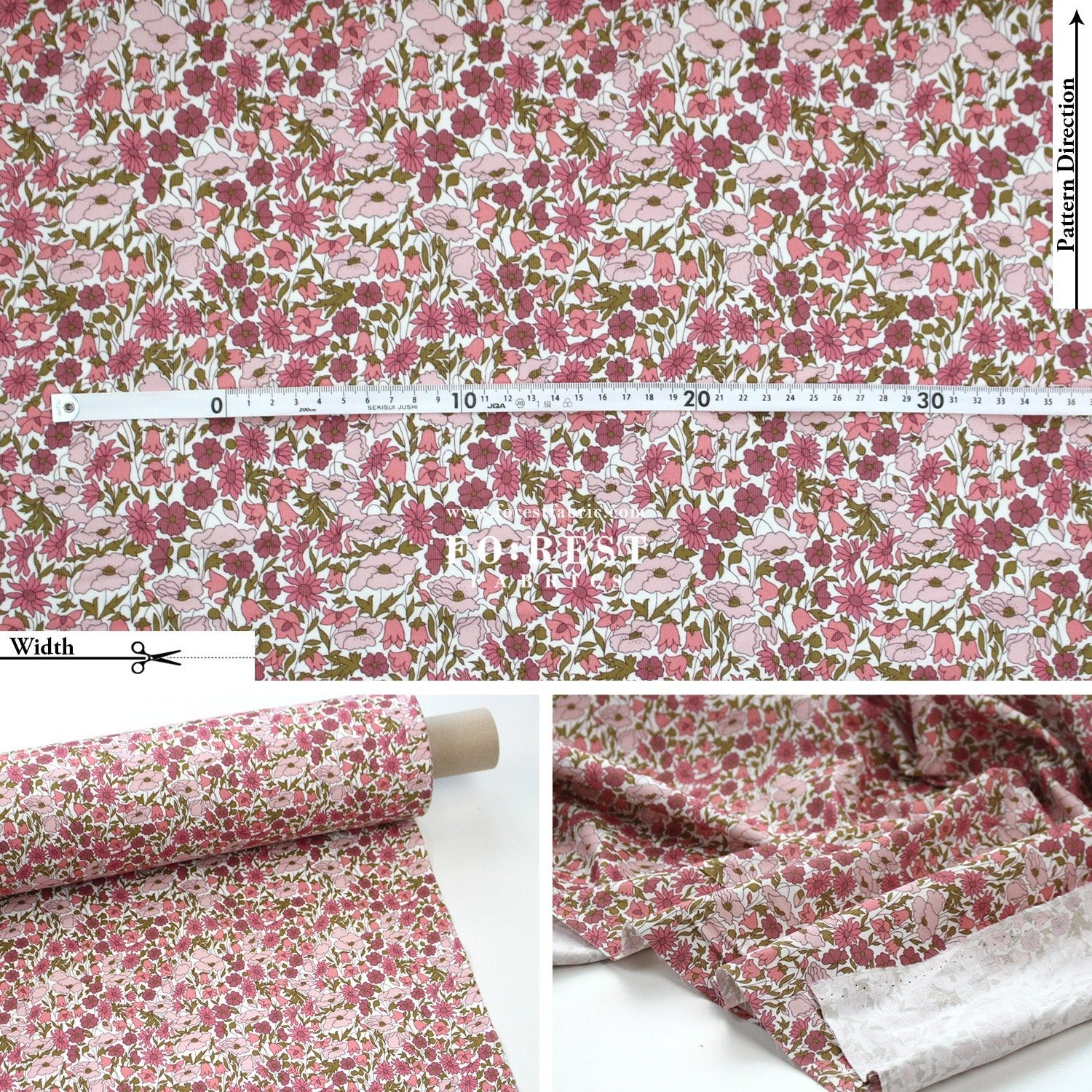Liberty of London (28w Corduroy Fabric) - Poppy And Daisy - FO:REST Fabric 布恩堂Liberty fabrictana lawnjapanese fabricykk zipper