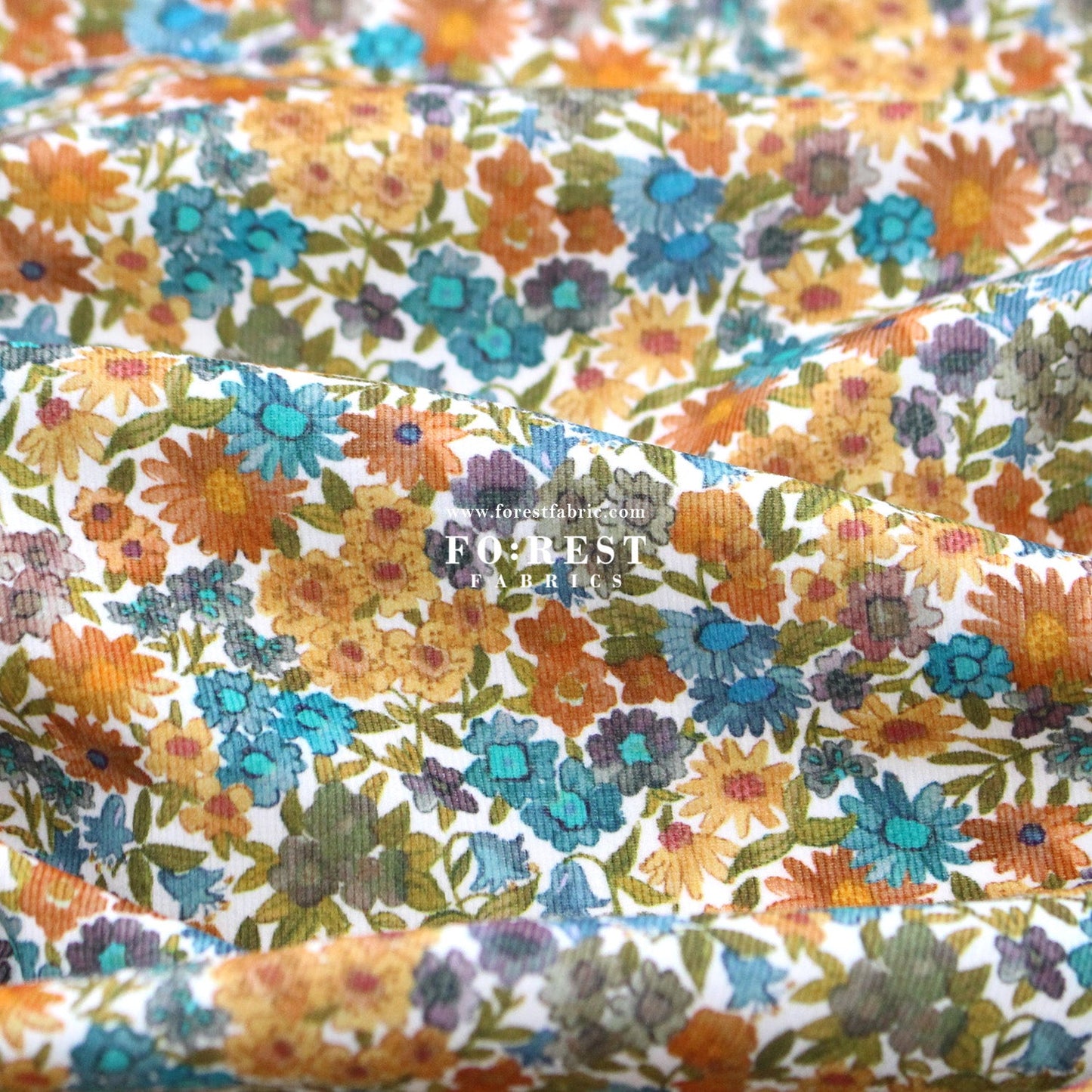 Liberty of London (28w Corduroy Fabric) - Sandra Spring - FO:REST Fabric 布恩堂Liberty fabrictana lawnjapanese fabricykk zipper