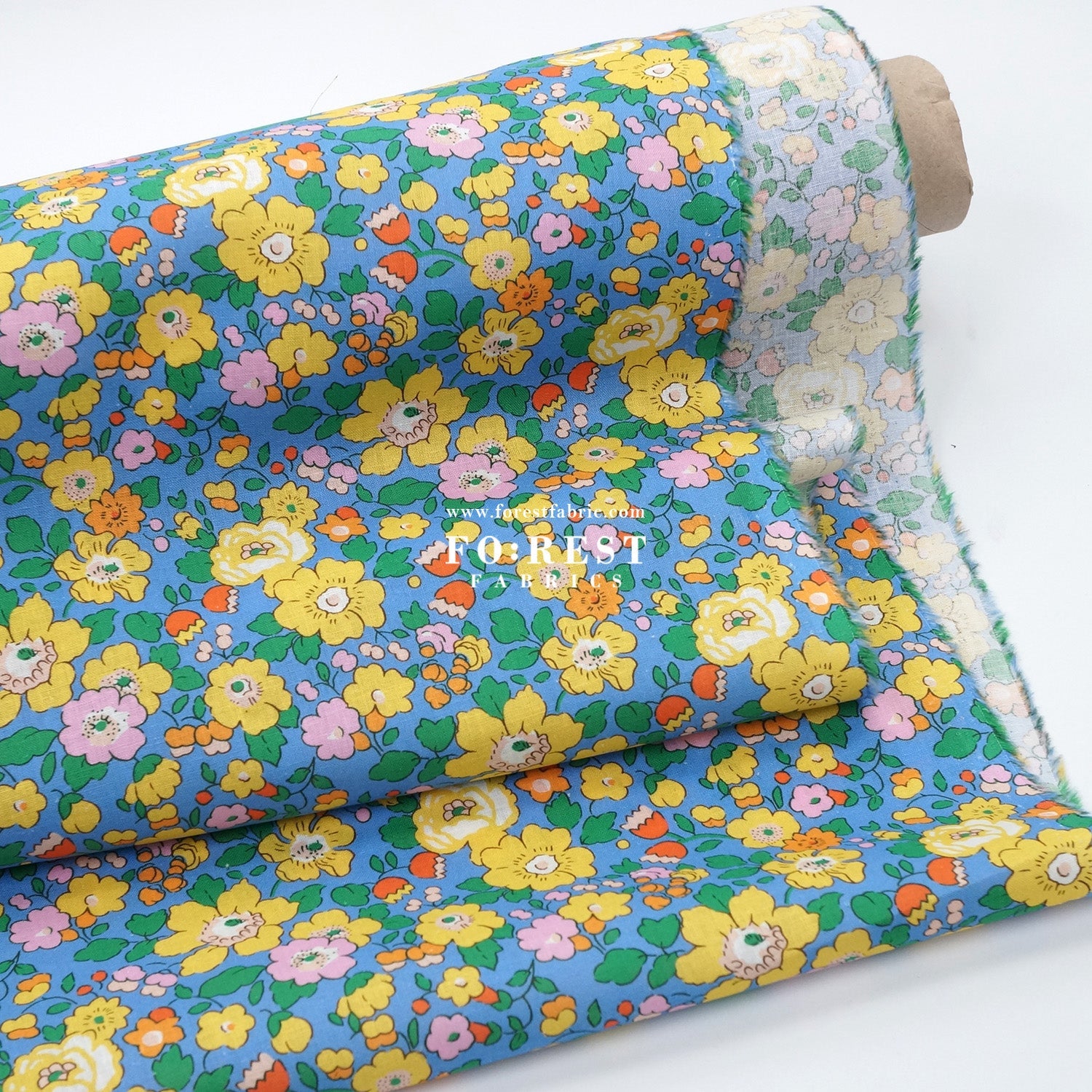 Liberty of London (Augusta Linen Fabric) - Besty Field - FO:REST Fabric 布恩堂Liberty fabrictana lawnjapanese fabricykk zipper