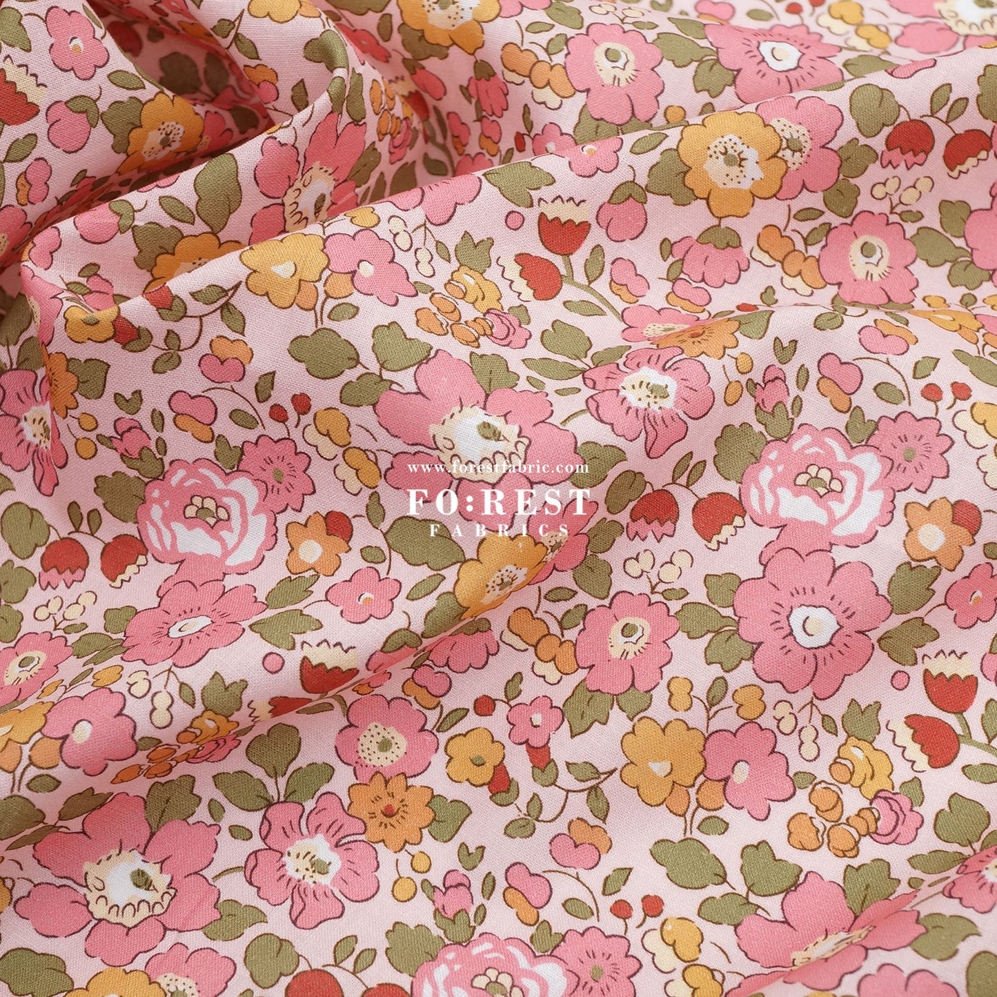 Liberty of London (Augusta Linen Fabric) - Besty Field - FO:REST Fabric 布恩堂Liberty fabrictana lawnjapanese fabricykk zipper
