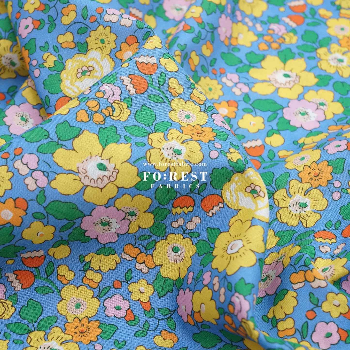 Liberty of London (Augusta Linen Fabric) - Besty Field - FO:REST Fabric 布恩堂Liberty fabrictana lawnjapanese fabricykk zipper