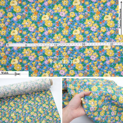 Liberty of London (Augusta Linen Fabric) - Besty Field - FO:REST Fabric 布恩堂Liberty fabrictana lawnjapanese fabricykk zipper