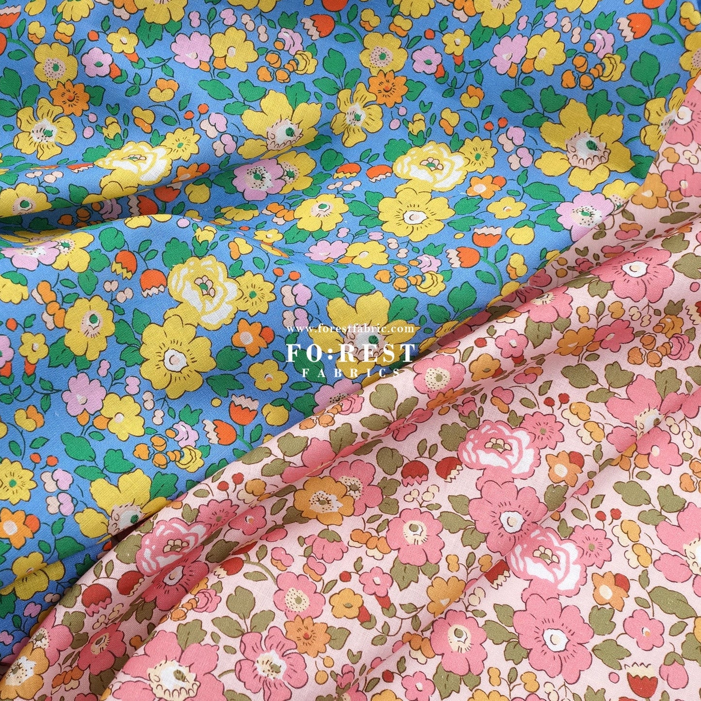 Liberty of London (Augusta Linen Fabric) - Besty Field - FO:REST Fabric 布恩堂Liberty fabrictana lawnjapanese fabricykk zipper