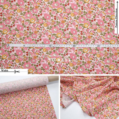 Liberty of London (Augusta Linen Fabric) - Besty Field - FO:REST Fabric 布恩堂Liberty fabrictana lawnjapanese fabricykk zipper