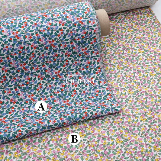 Liberty of London (Augusta Linen Fabric) - Colleen's Orchard - FO:REST Fabric 布恩堂Liberty fabrictana lawnjapanese fabricykk zipper