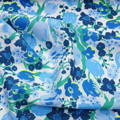 Liberty of London (Augusta Linen Fabric) - Mariana's Bouquet - FO:REST Fabric 布恩堂Liberty fabrictana lawnjapanese fabricykk zipper