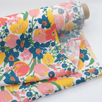 Liberty of London (Augusta Linen Fabric) - Mariana's Bouquet - FO:REST Fabric 布恩堂Liberty fabrictana lawnjapanese fabricykk zipper