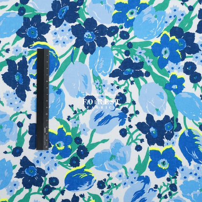 Liberty of London (Augusta Linen Fabric) - Mariana's Bouquet - FO:REST Fabric 布恩堂Liberty fabrictana lawnjapanese fabricykk zipper