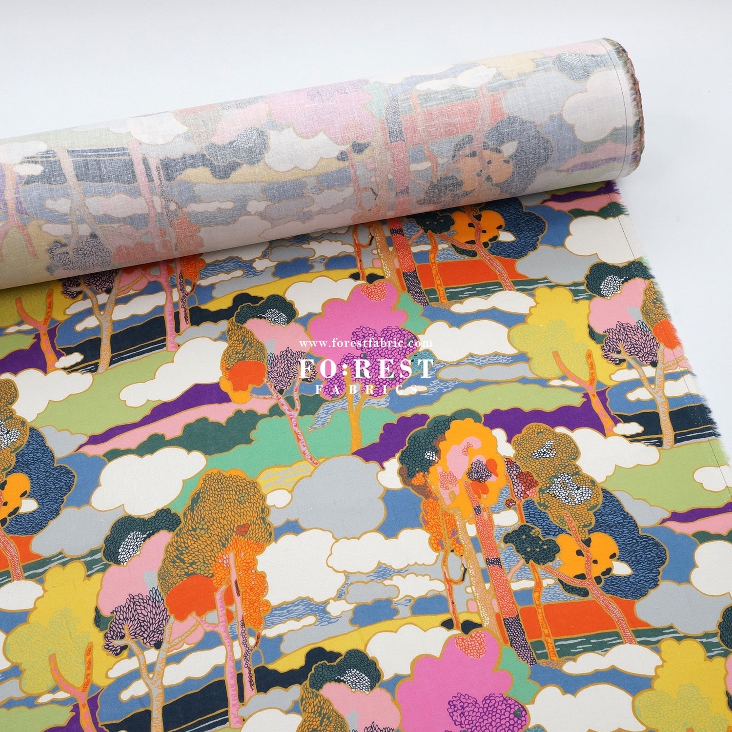 Liberty of London (Augusta Linen Fabric) - Prospect Road - FO:REST Fabric 布恩堂Liberty fabrictana lawnjapanese fabricykk zipper