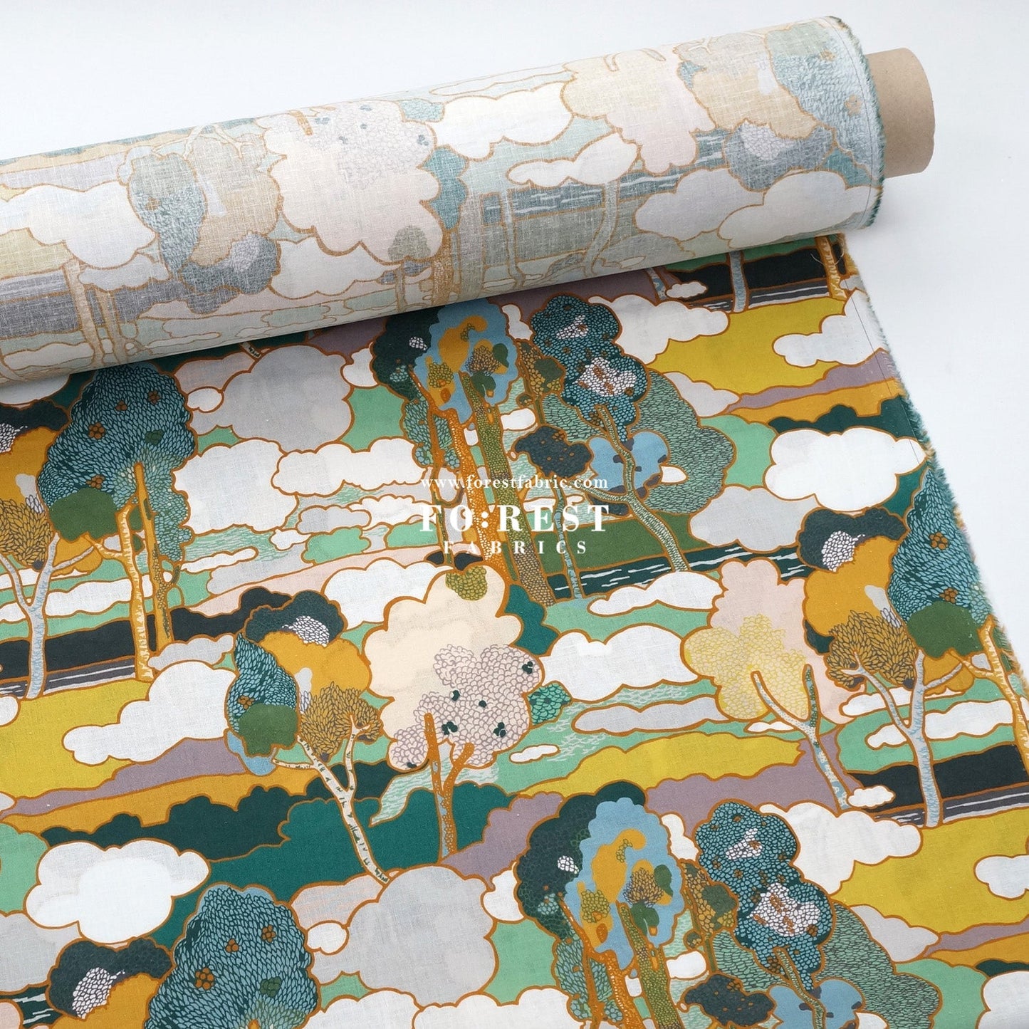 Liberty of London (Augusta Linen Fabric) - Prospect Road - FO:REST Fabric 布恩堂Liberty fabrictana lawnjapanese fabricykk zipper