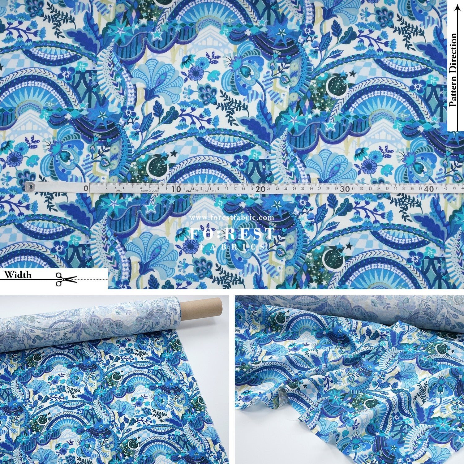 Liberty of London (Augusta Linen Fabric) - The Liberty Stage - FO:REST Fabric 布恩堂Liberty fabrictana lawnjapanese fabricykk zipper