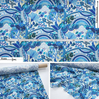 Liberty of London (Augusta Linen Fabric) - The Liberty Stage - FO:REST Fabric 布恩堂Liberty fabrictana lawnjapanese fabricykk zipper
