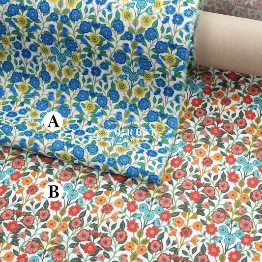 Liberty of London (Augusta Linen Fabric) - Vigers' Sketch - FO:REST Fabric 布恩堂Liberty fabrictana lawnjapanese fabricykk zipper