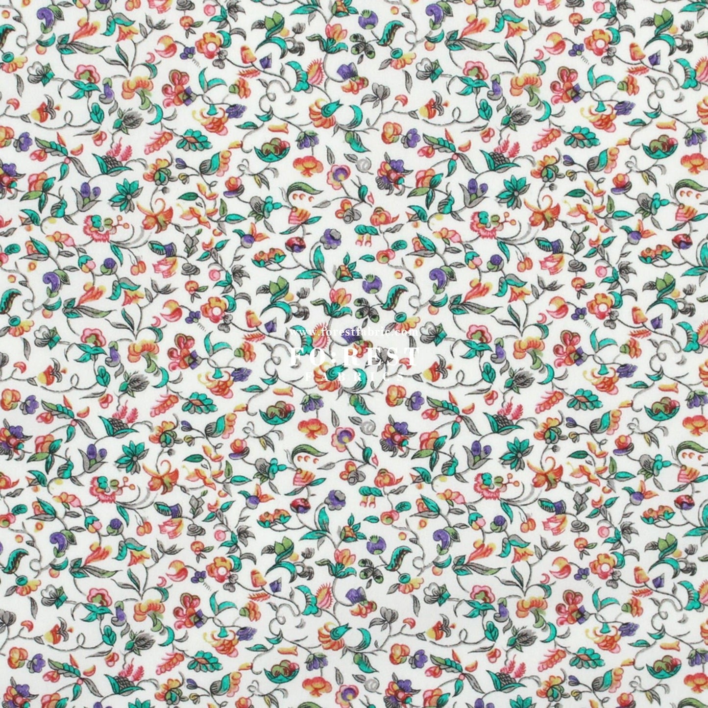 Liberty of London (Cotton Poplin Fabric) - Eleanor's orchard - FO:REST Fabric 布恩堂Liberty fabrictana lawnjapanese fabricykk zipper