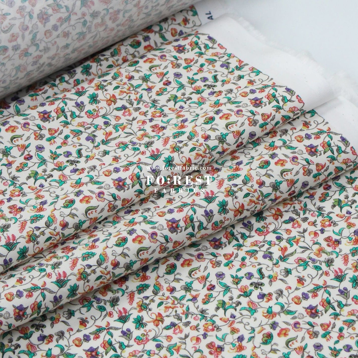 Liberty of London (Cotton Poplin Fabric) - Eleanor's orchard - FO:REST Fabric 布恩堂Liberty fabrictana lawnjapanese fabricykk zipper